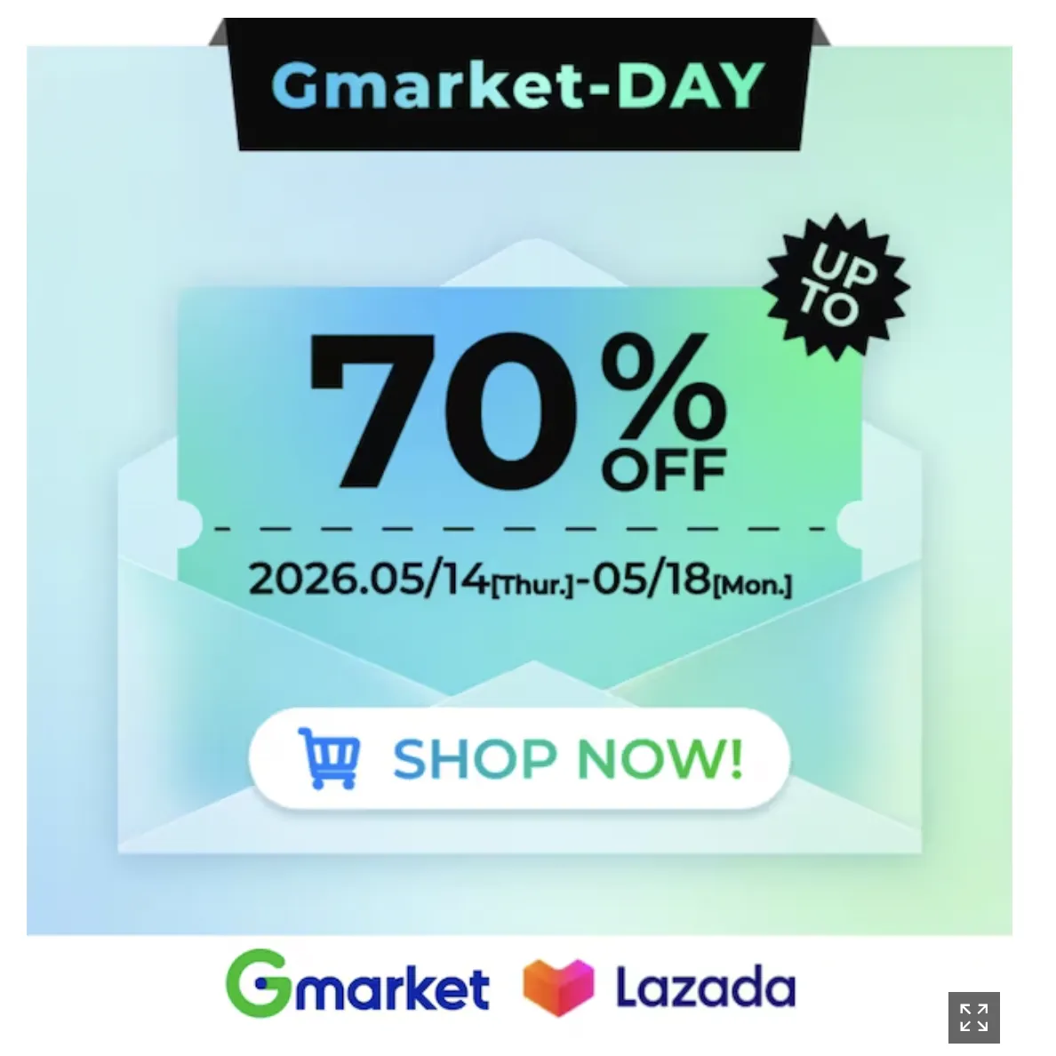 Gmarket联合Lazada启动大促活动,首站覆盖新加坡与菲律宾